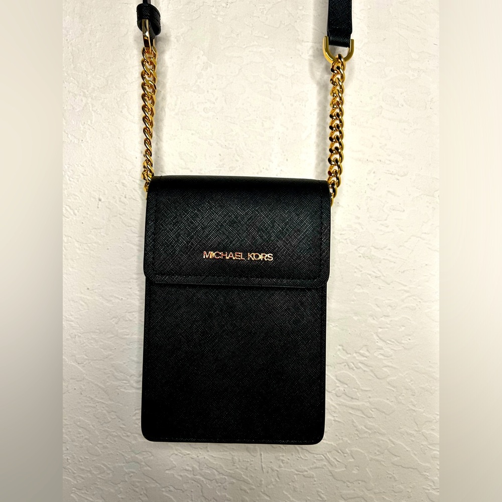Michael Kors black crossbody bag